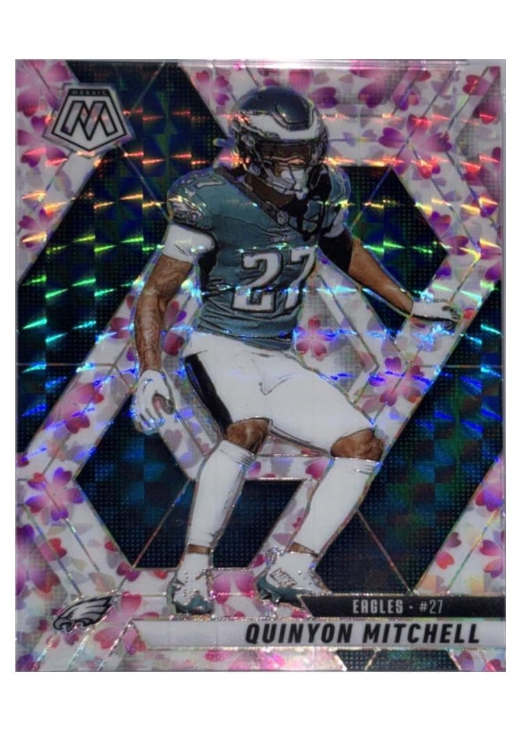 2025 Panini Mosaic Base Set Quinyon Mitchell Choice Cherry Blossom #72 card