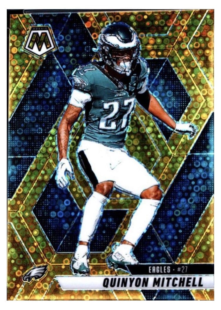 2025 Panini Mosaic Base Set Quinyon Mitchell #72 card