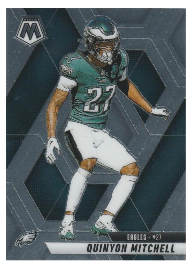 2025 Panini Mosaic Base Set Quinyon Mitchell #72 card