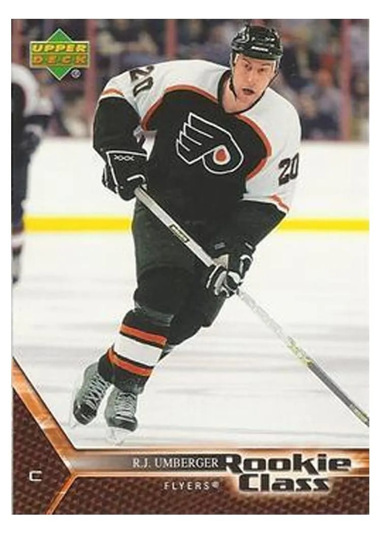 2005 Upper Deck Rookie Class R. J. Umberger #24 card