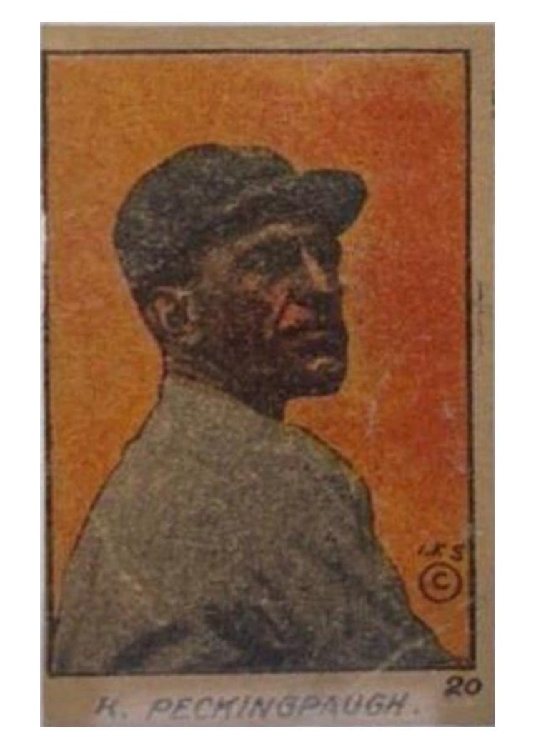 1920 W516 1 R. Peckinpaugh Hand Cut #20 card