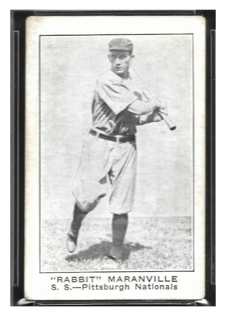 1921 E121 American Caramel Series of 80 'Rabbit' Maranville card