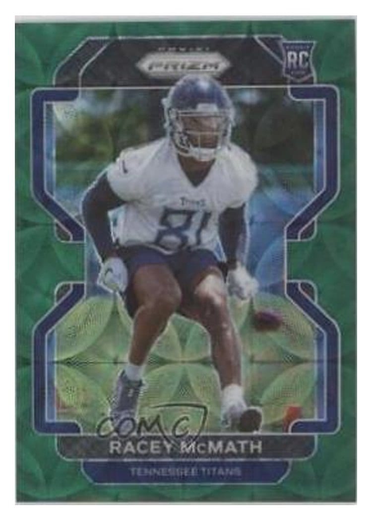 2021 Panini Prizm Base Set Racey McMath Green Scope Prizm #409 card