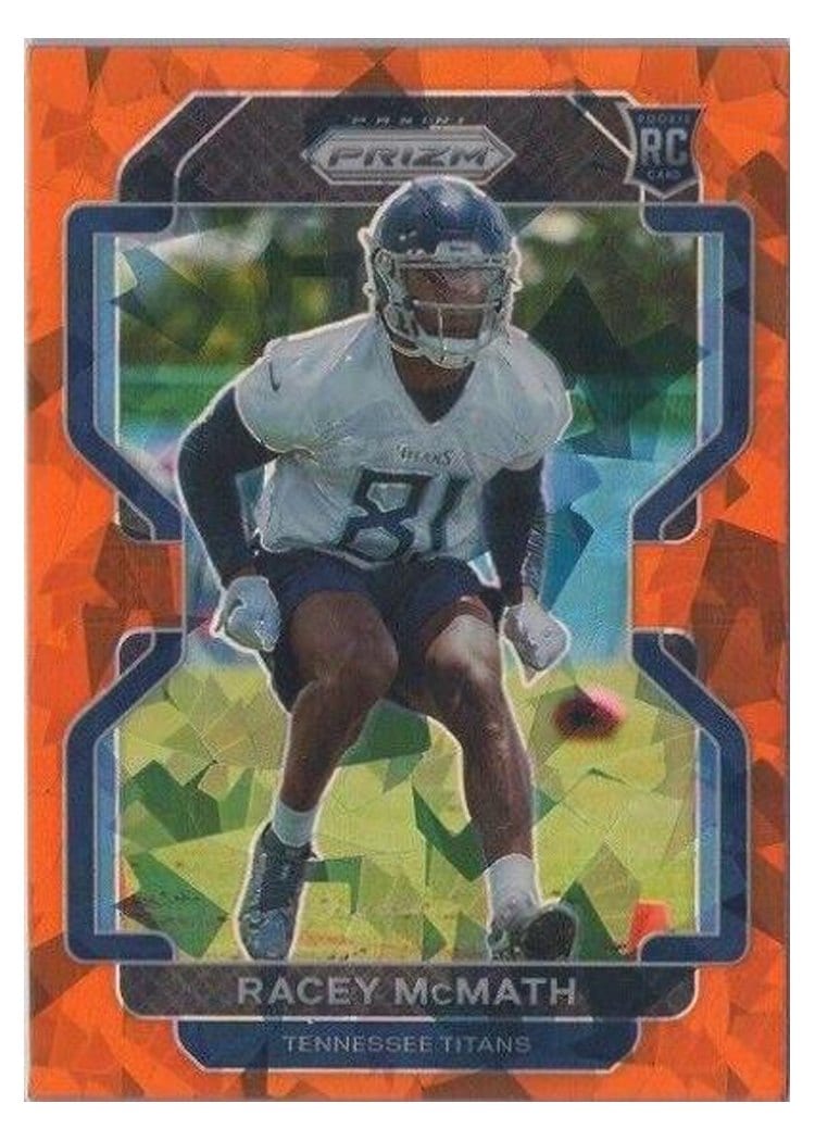 2021 Panini Prizm Base Set Racey McMath Orange Ice Prizm #409 card