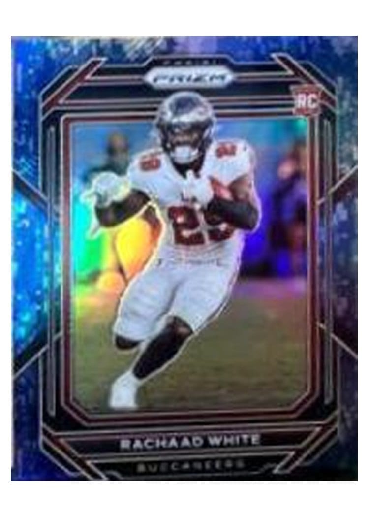 2022 Panini Prizm Base Set Rachaad White Blue Shimmer #343 card