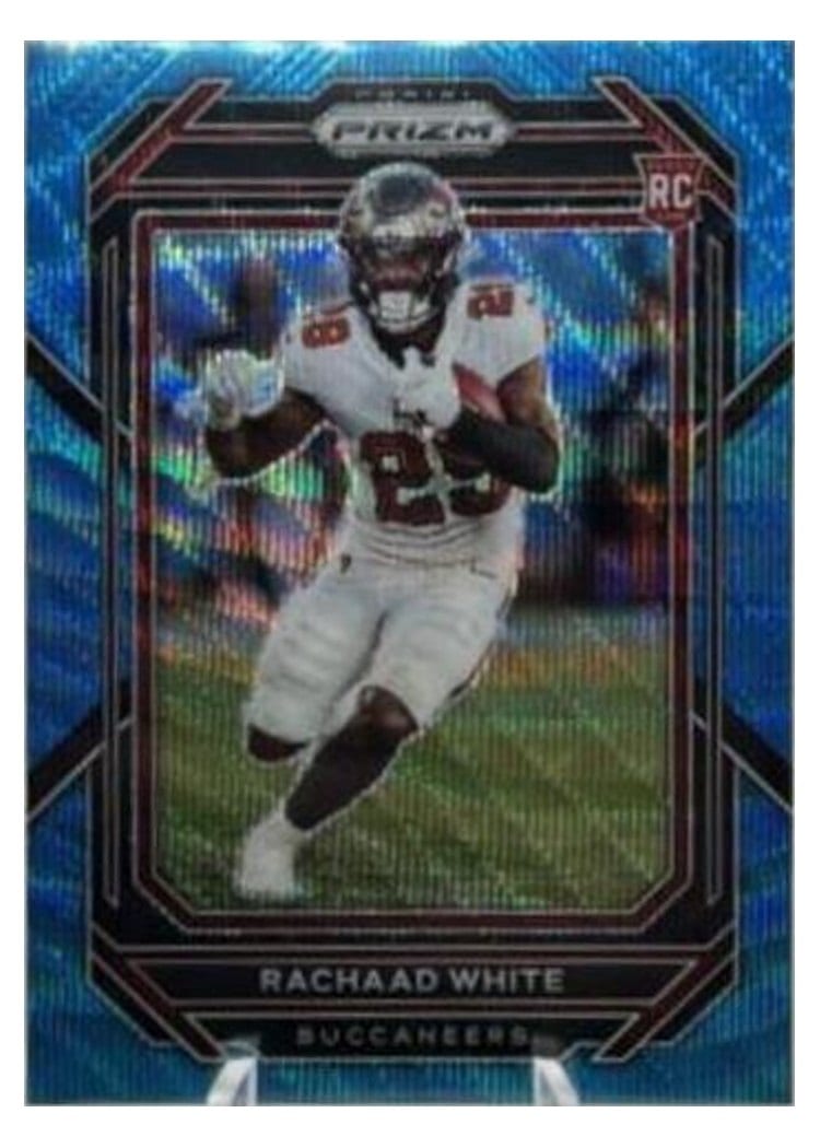 2022 Panini Prizm Base Set Rachaad White Blue Wave #343 card