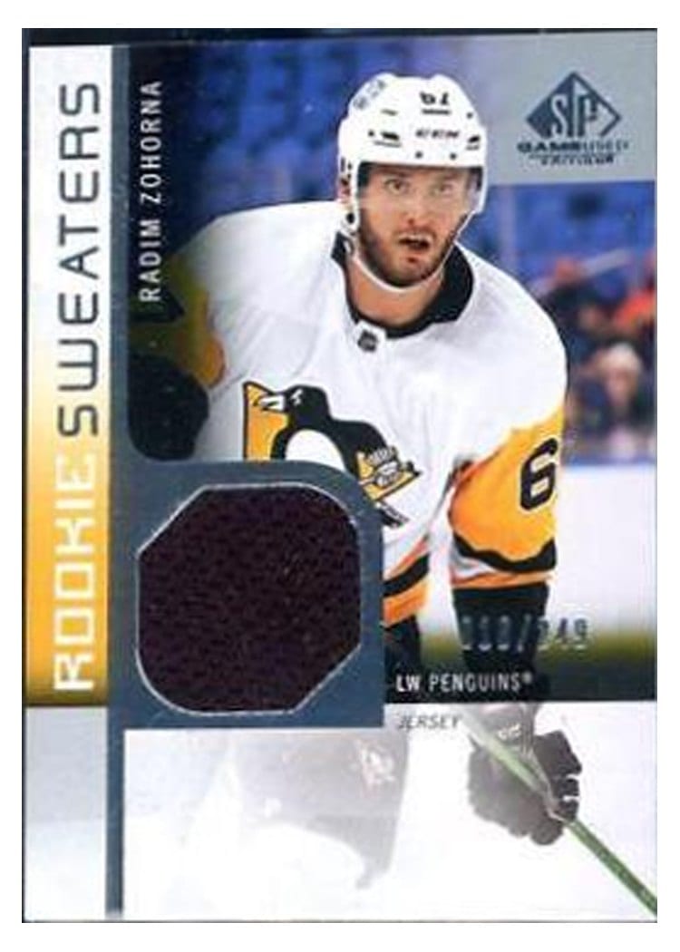 2021-22 SP Game Used Rookie Sweaters Radim Zohorna #RS-RZ card