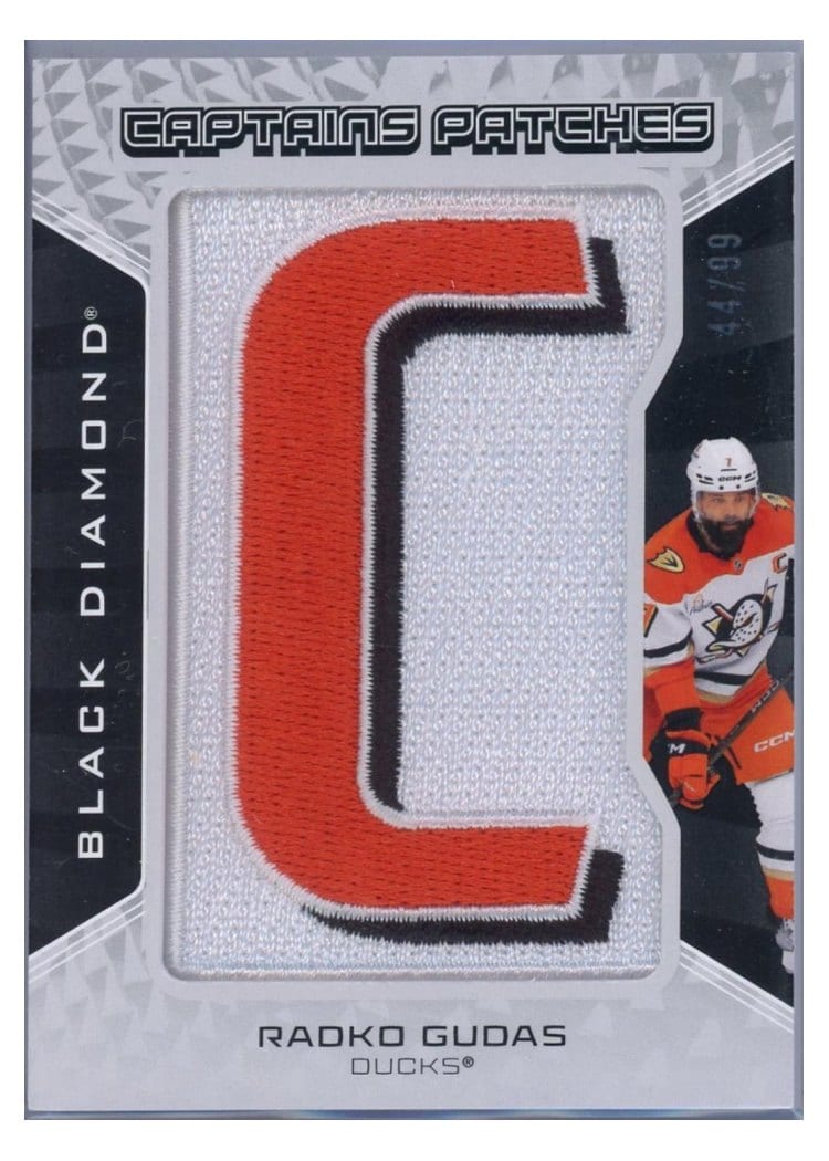 2025-26 Upper Deck Black Diamond Captains Patches Radko Gudas #CP-RG card