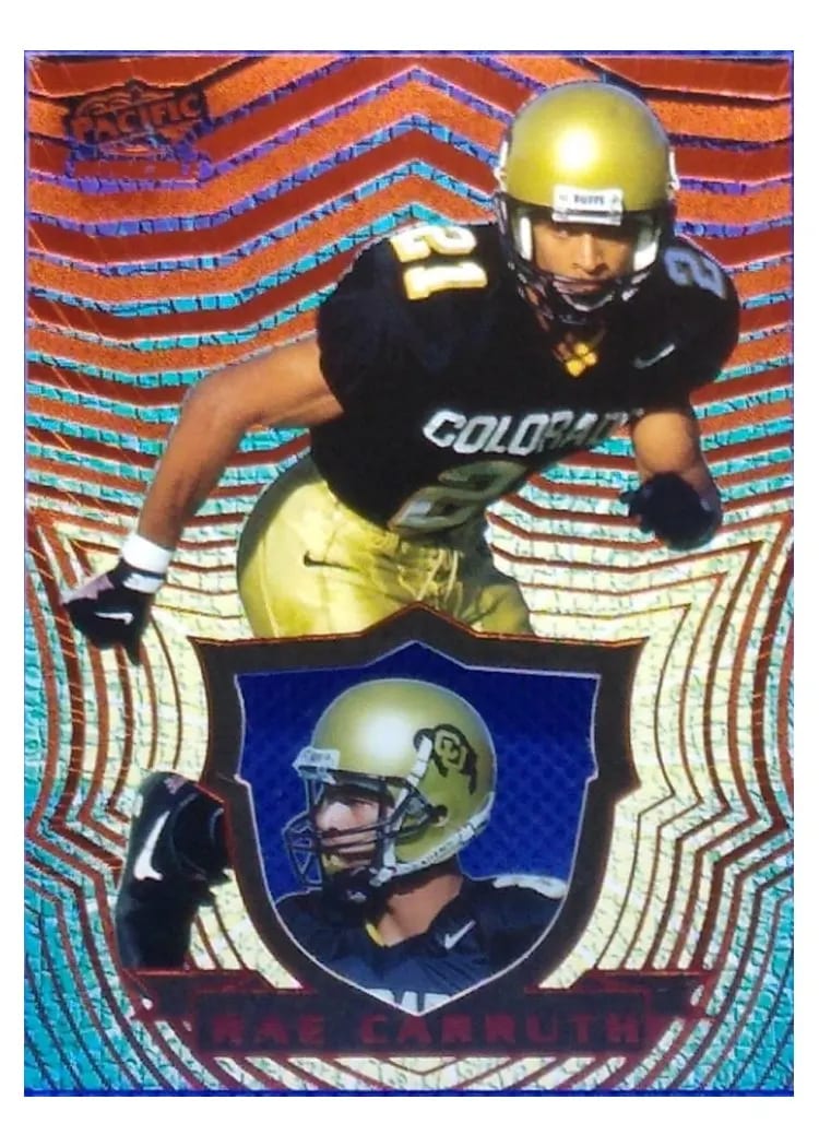 1997 Pacific Invincible Rae Carruth #22 card
