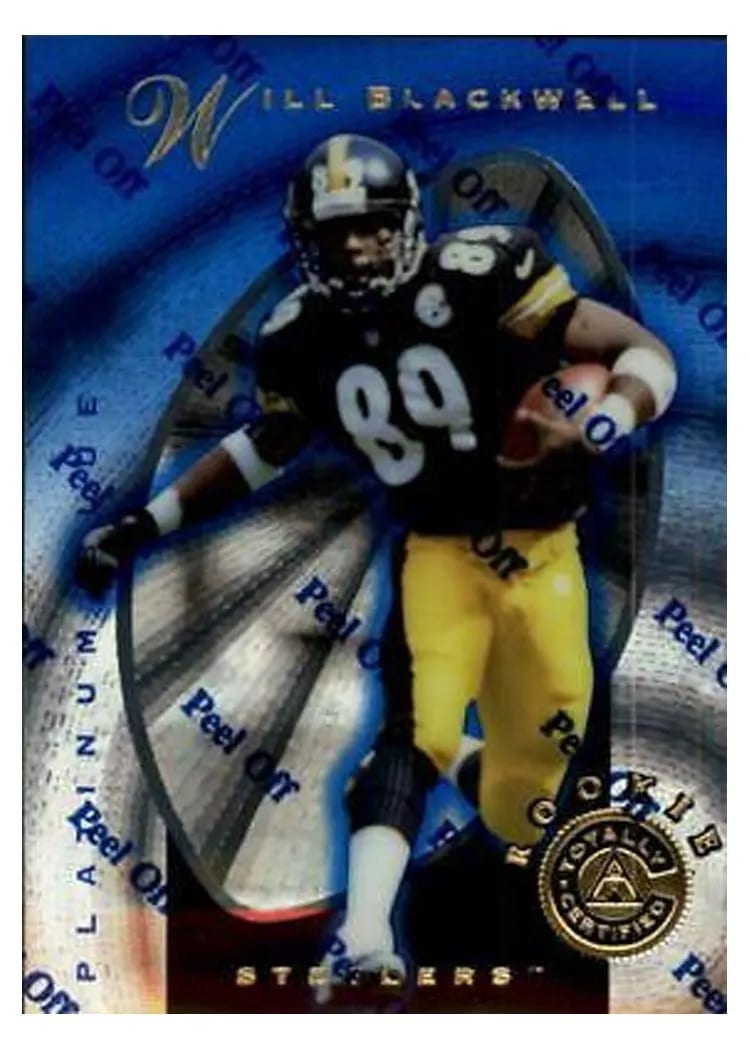 1997 Pinnacle Totally Certified Rae Carruth #142 card