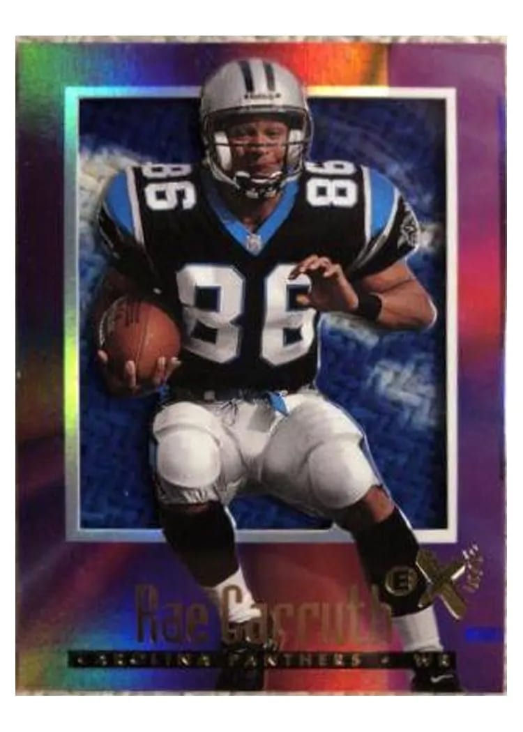 1997 Skybox E X2000 Rae Carruth #3 card