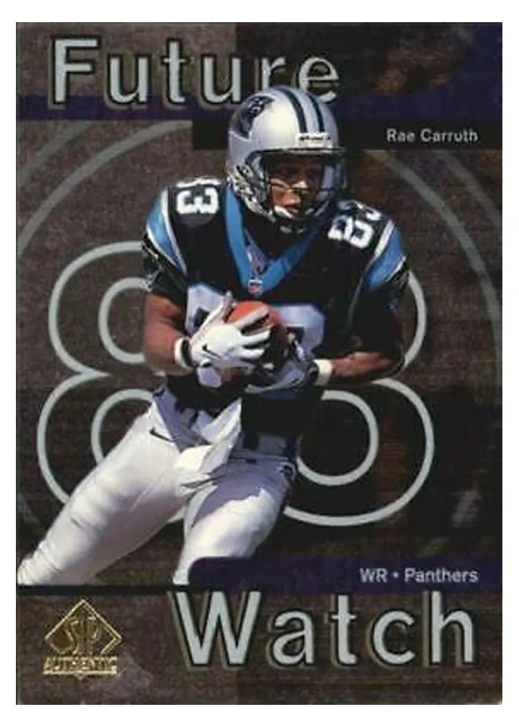 1997 SP Authentic Rae Carruth #21 card