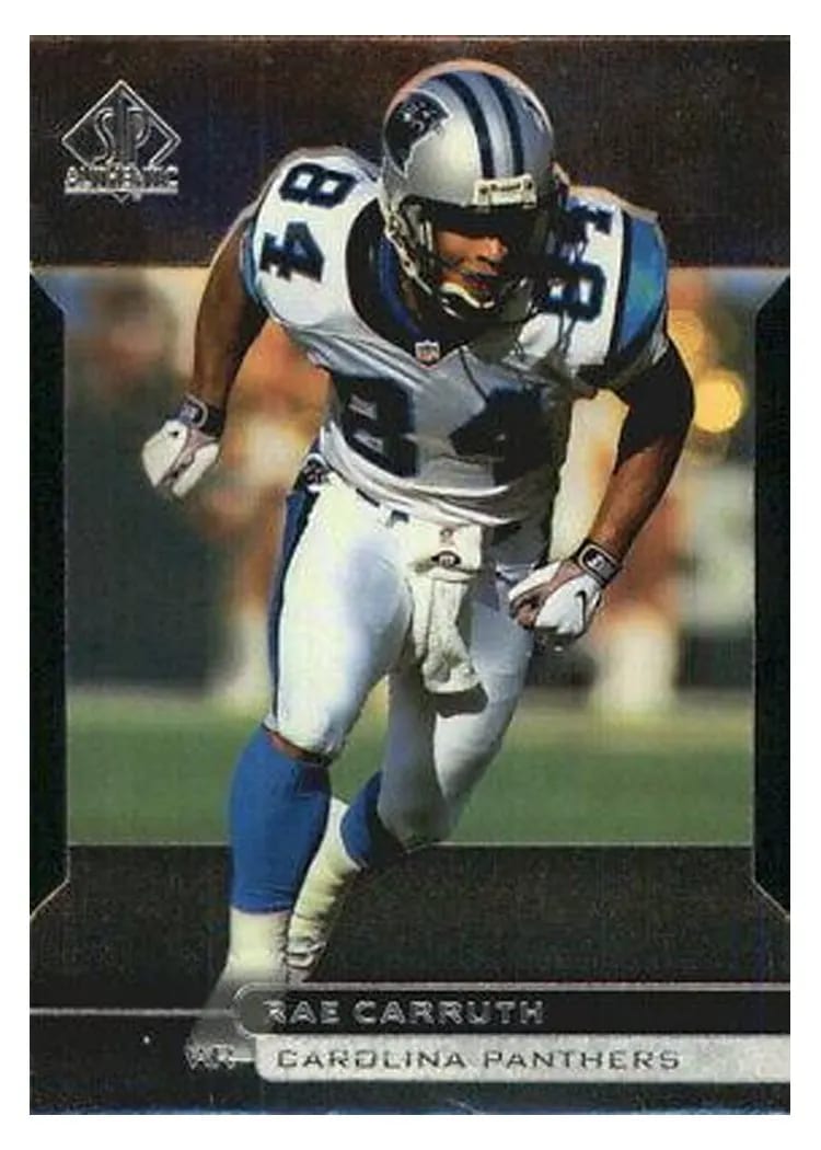 1998 SP Authentic Rae Carruth #56 card