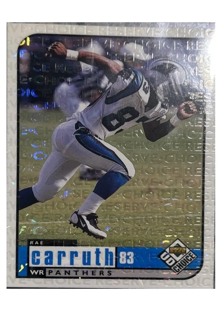 1998 Upper Deck UD Choice Rae Carruth #26 card
