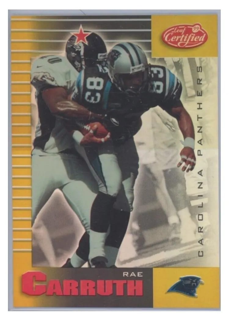 1999 Leaf Certified Rae Carruth #15 card