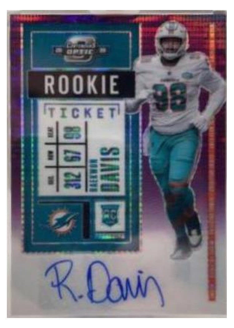2020 Panini Contenders Optic Base Set Raekwon Davis #159 card