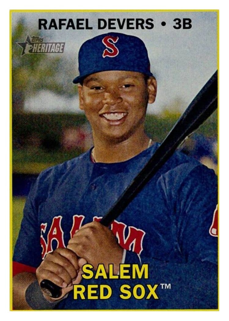 2016 Topps Heritage Minor League Base Set Rafael Devers #207 card