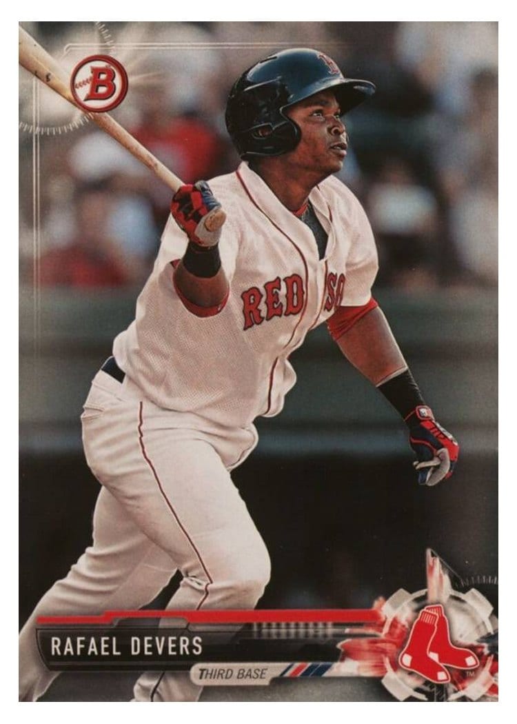 2017 Bowman Prospects Rafael Devers #BP101 card