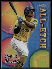2024 Topps Chrome Logofractor Edition Chrome All-Etch Rafael Devers #CAEL-14 card
