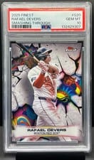2025 Finest Smashing Through Rafael Devers #S-20 card