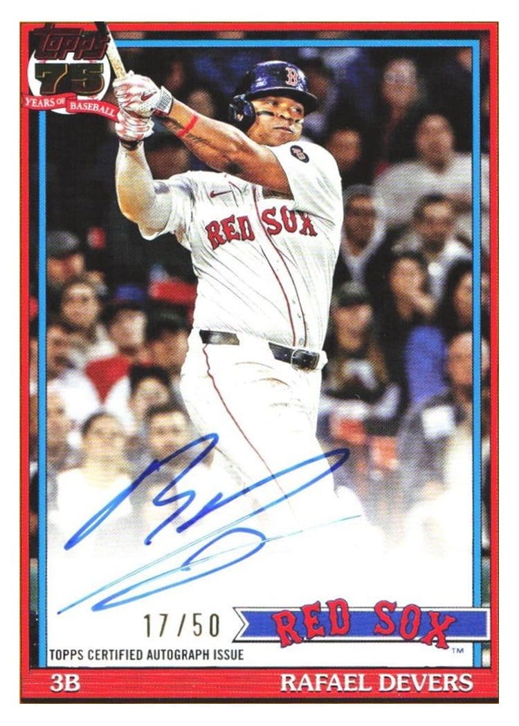 2026 Topps 1991 Topps Autographs Rafael Devers #91A-RD card