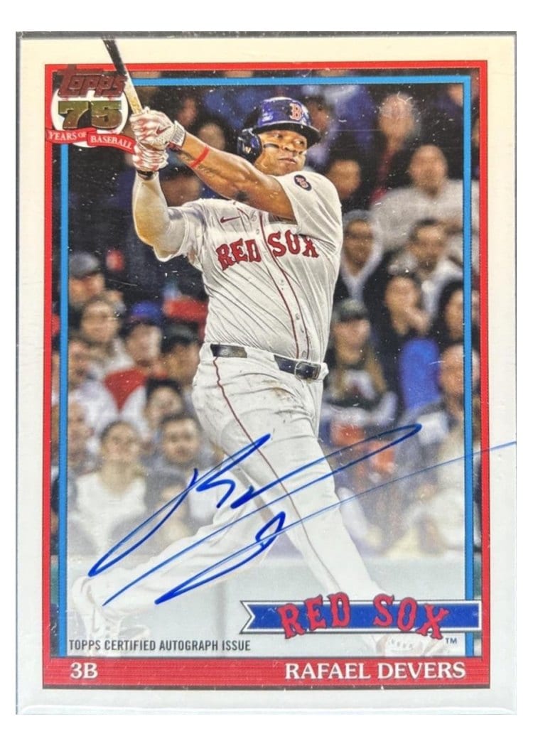 2026 Topps 1991 Topps Autographs Rafael Devers #91A-RD card