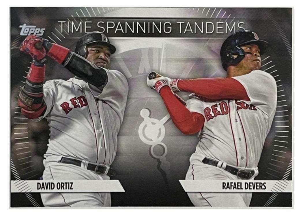 2023 Topps Update Time-Spanning Tandems Rafael Devers / David Ortiz #TS-26 card