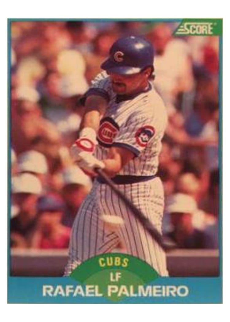1989 Score Rafael Palmeiro #199 card