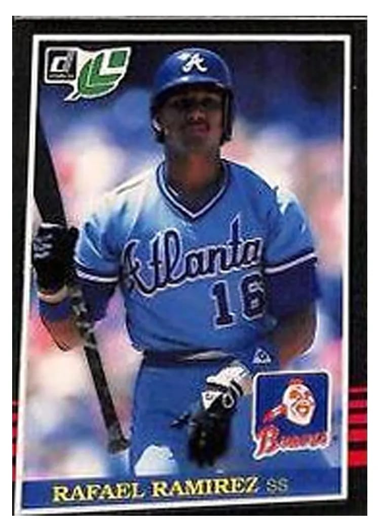 1985 Leaf Rafael Ramirez #86 card