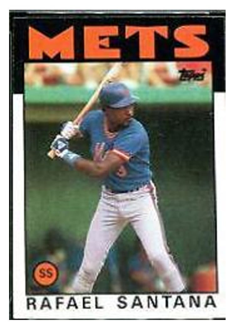 1986 Topps Rafael Santana #587 card