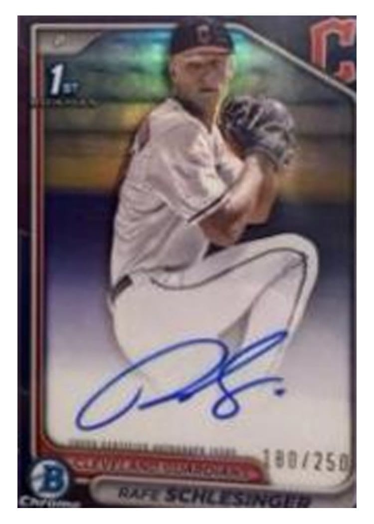 2024 Bowman Draft Chrome Prospect Autographs Rafe Schlesinger #CPA-RSC card