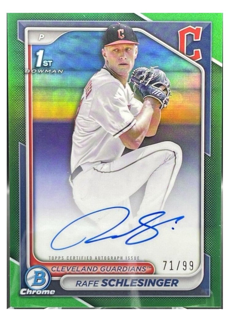 2024 Bowman Draft Chrome Prospect Autographs Rafe Schlesinger #CPA-RSC card