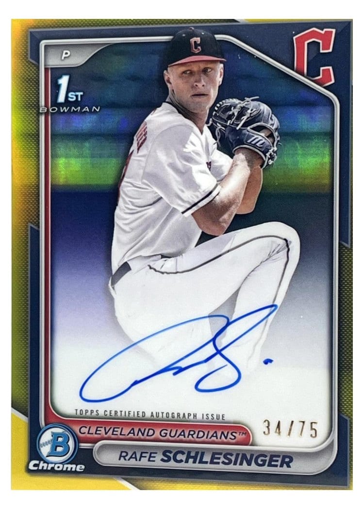 2024 Bowman Draft Chrome Prospect Autographs Rafe Schlesinger #CPA-RSC card