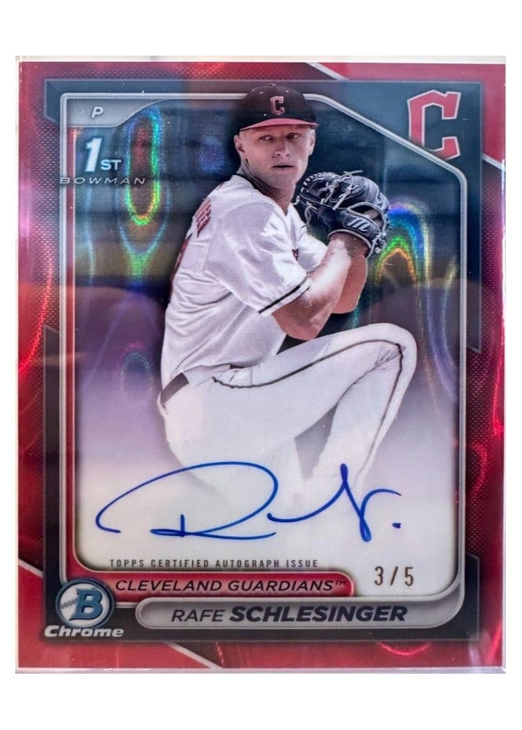 2024 Bowman Draft Chrome Prospect Autographs Rafe Schlesinger #CPA-RSC card