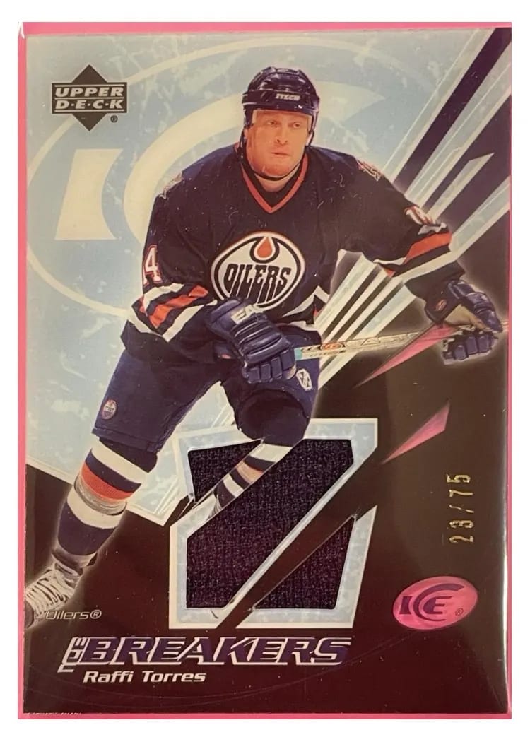 2003 Upper Deck Ice Breakers Jersey Raffi Torres #IB-RT card