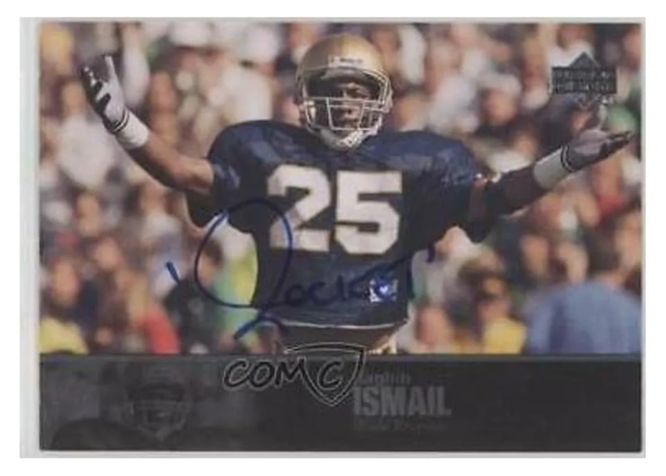 2011 Upper Deck College Legends Autograph Raghib Ismail #10 card