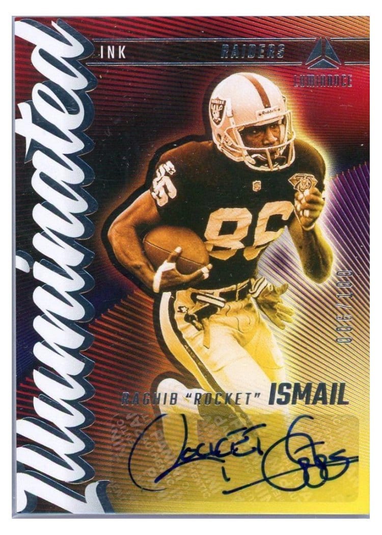 2024 Panini Luminance Illuminated Ink Raghib "Rocket" Ismail #II-RIL card