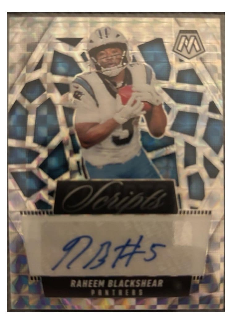 2025 Panini Mosaic Scripts Raheem Blackshear #SCR-RBR card