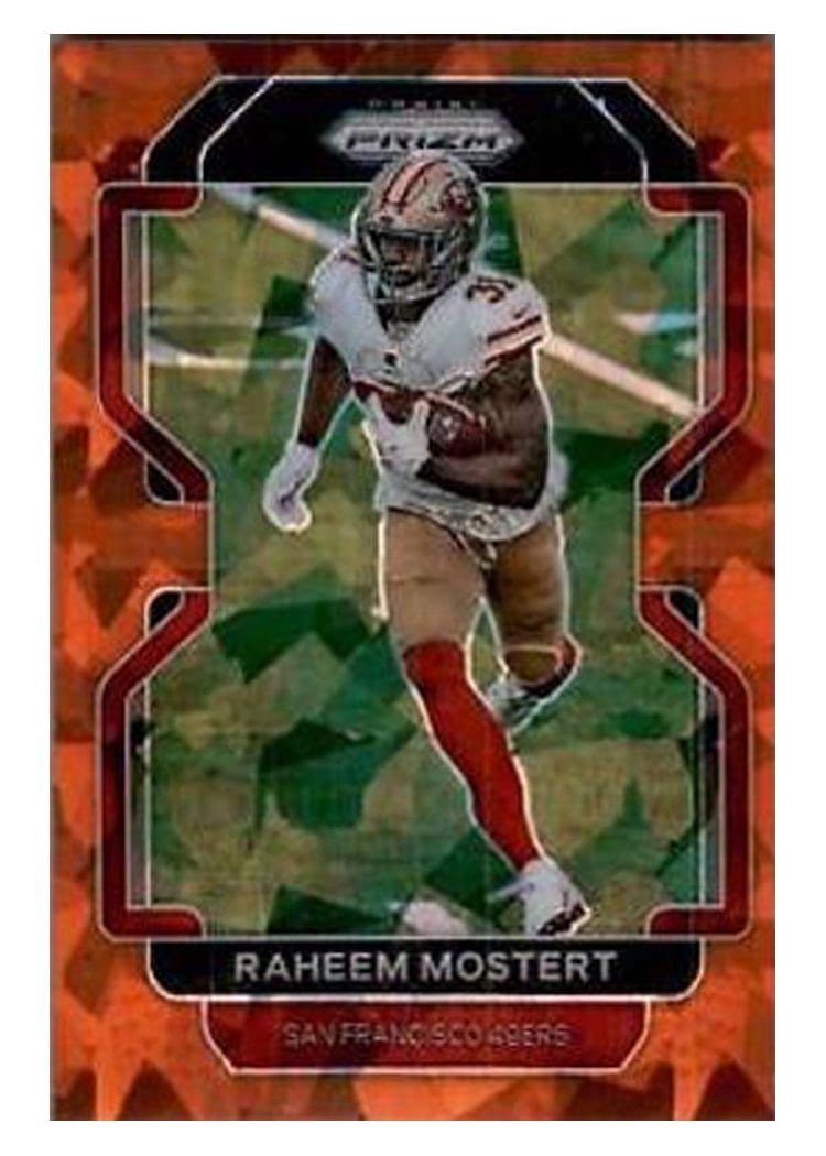 2021 Panini Prizm Base Set Raheem Mostert #56 card