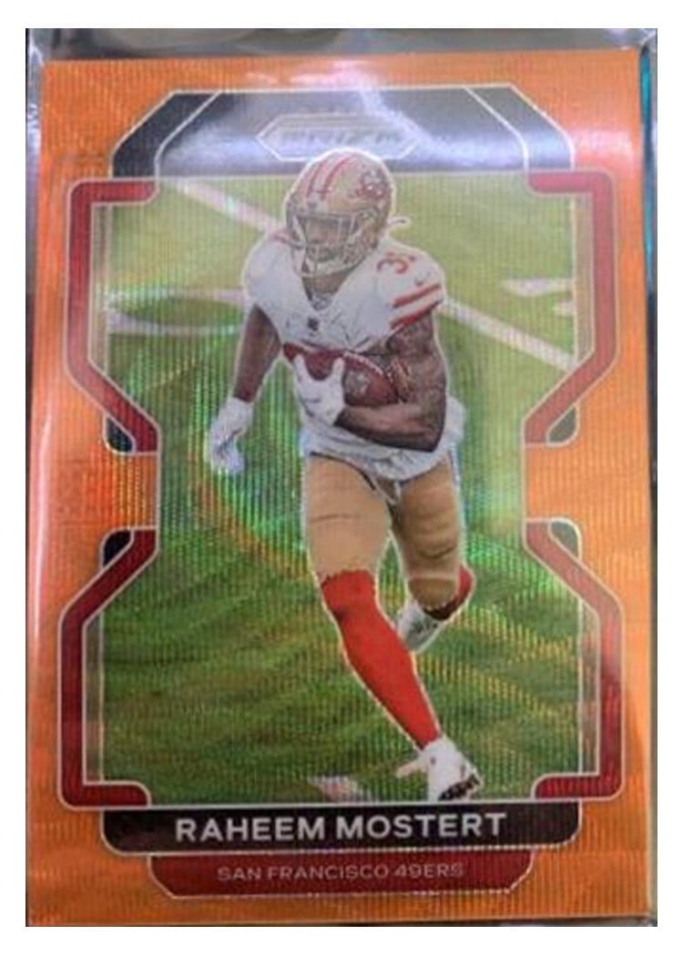 2021 Panini Prizm Base Set Raheem Mostert #56 card