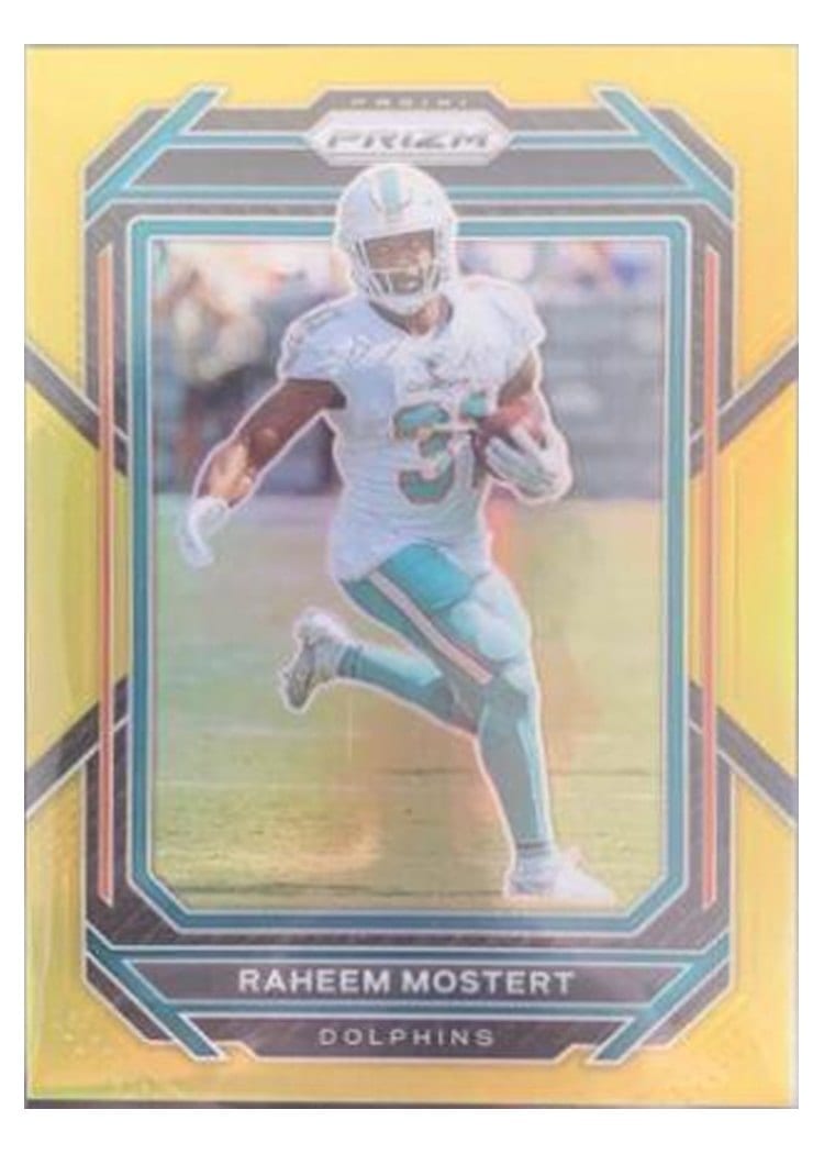 2022 Panini Prizm Base Set Raheem Mostert Gold #179