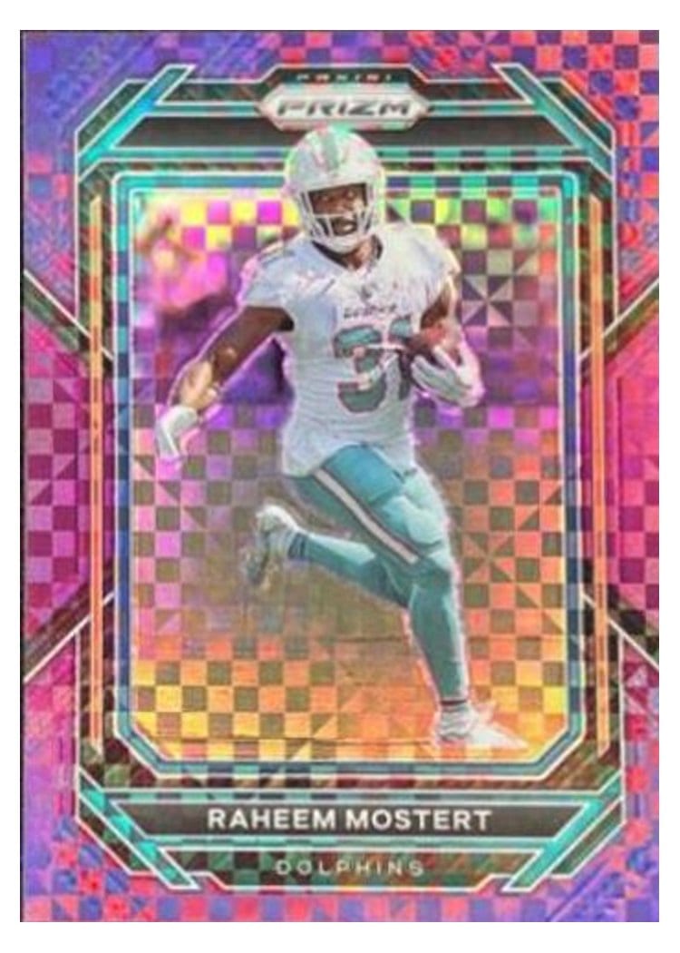 2022 Panini Prizm Base Set Raheem Mostert Purple Power #179 card
