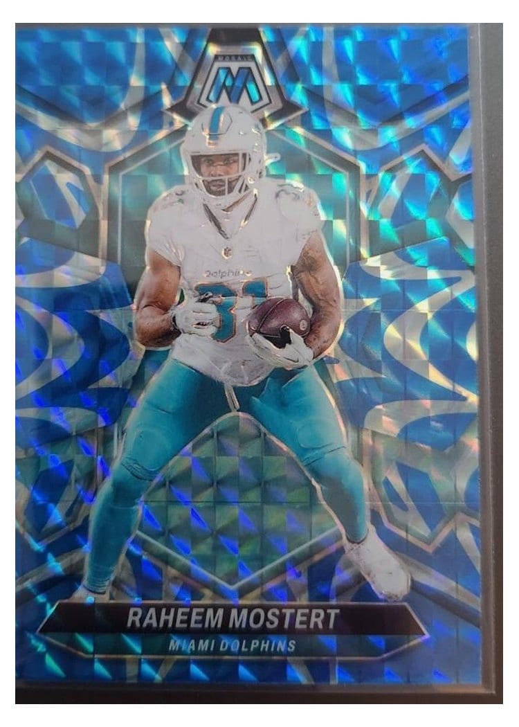 2024 Panini Mosaic Base Set Raheem Mostert #136 card