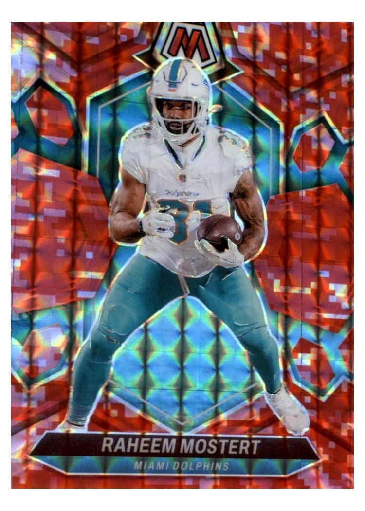2024 Panini Mosaic Base Set Raheem Mostert #136 card