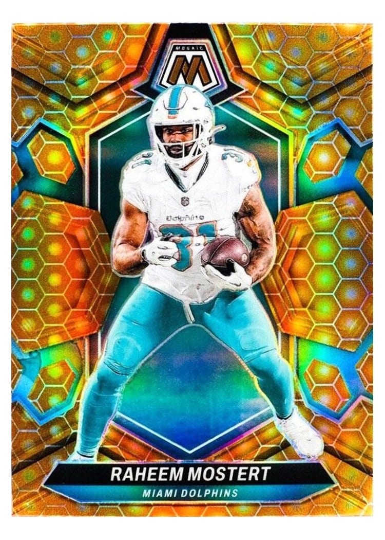 2024 Panini Mosaic Base Set Raheem Mostert #136 card