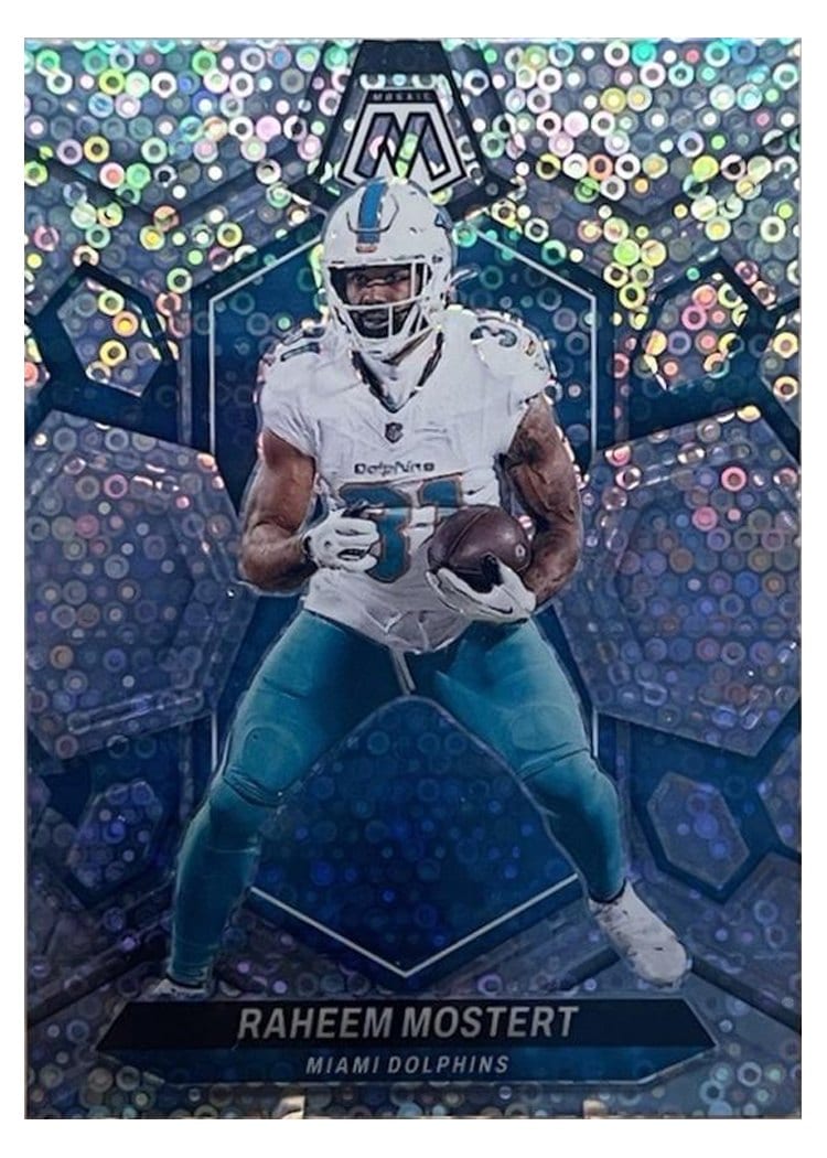 2024 Panini Mosaic Base Set Raheem Mostert #136 card