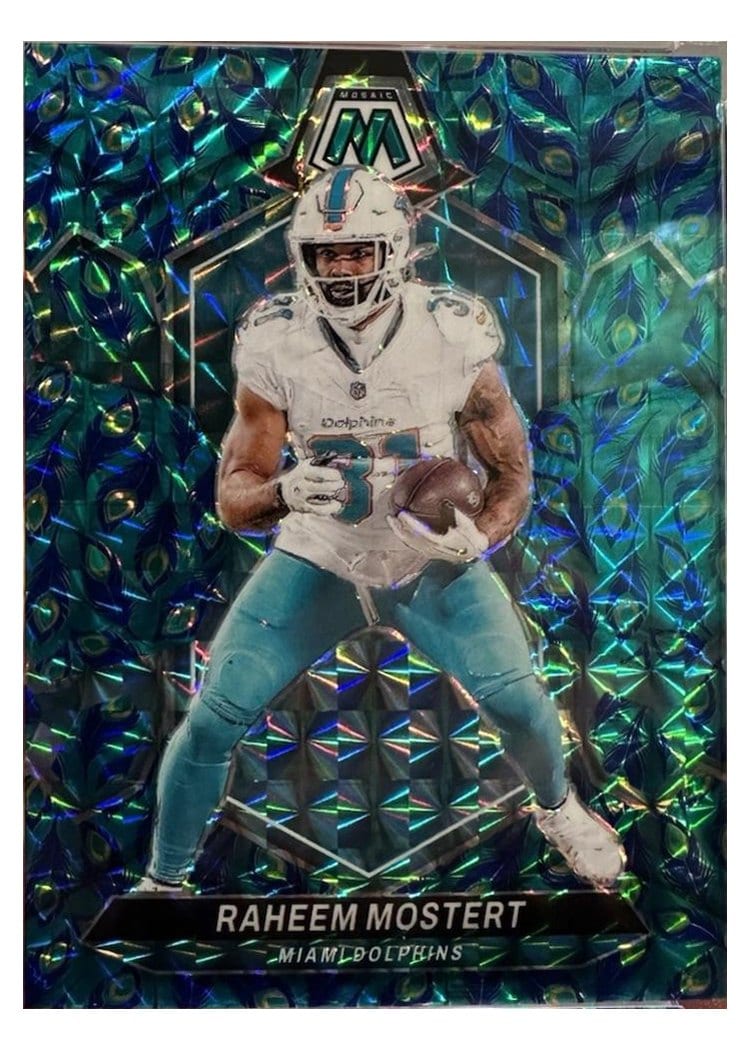 2024 Panini Mosaic Base Set Raheem Mostert #136 card