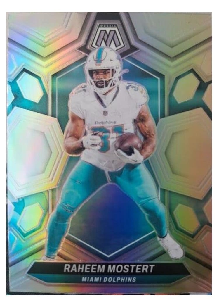 2024 Panini Mosaic Base Set Raheem Mostert #136 card
