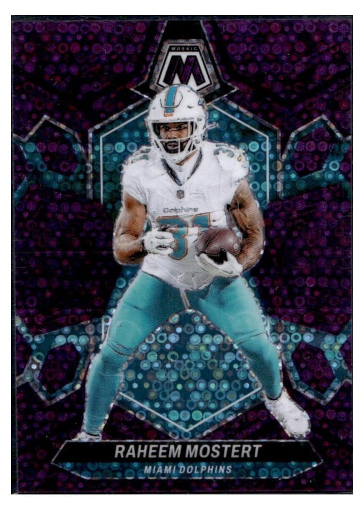 2024 Panini Mosaic Base Set Raheem Mostert #136 card