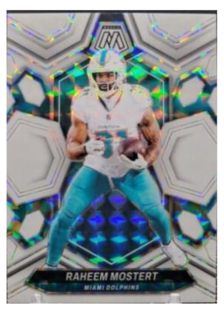 2024 Panini Mosaic Base Set Raheem Mostert #136 card